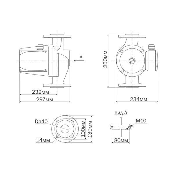 Насос циркуляционный Aquario AC 8-8-40F (5408)