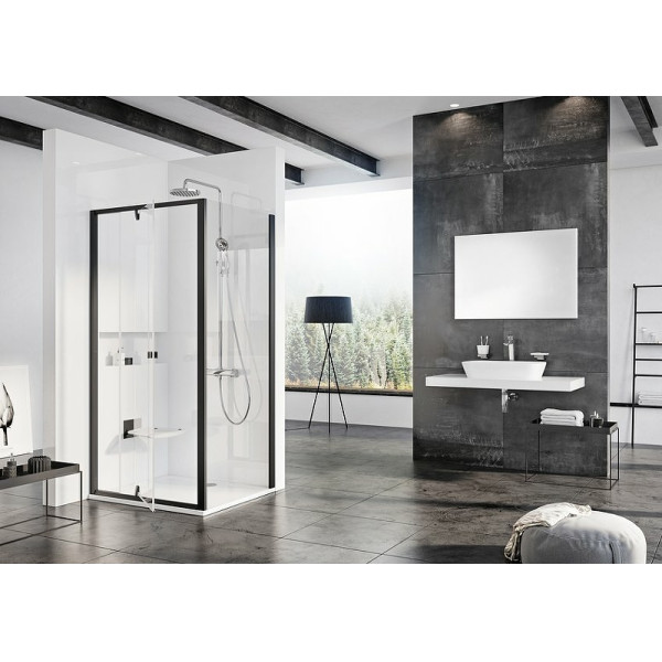 Душевое ограждение Ravak Pivot 100x190 стекло, профиль черный (90GA030Z1)