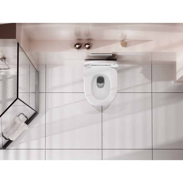 Унитаз подвесной Abber Bequem 390x520x350 белый (AC1218) Унитаз подвесной Abber Bequem 390x520x350 белый (AC1218)