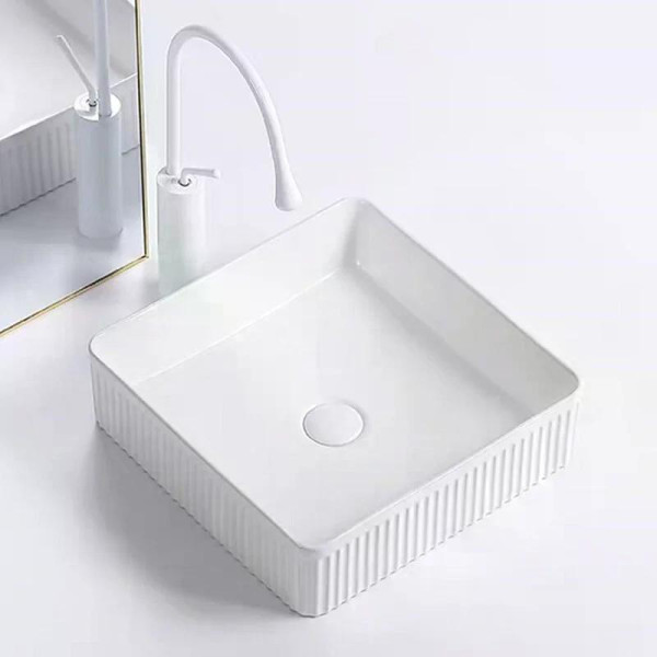 Раковина накладная RGW GS-1 37x37x13 белая (81211-1)