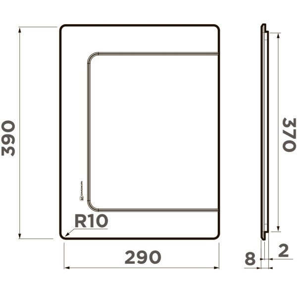 Доска для мойки Omoikiri 290х390 CB-BASIC-370-GB графит (4999099)