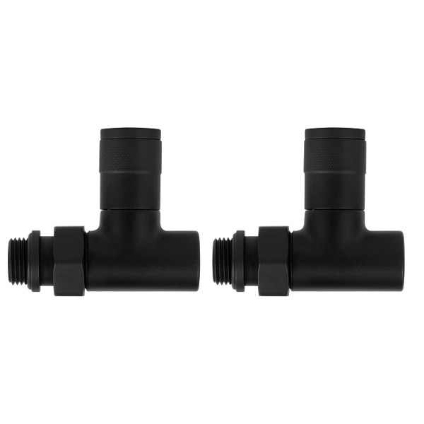 Комплект дизайн-вентилей Royal Thermo PIANO 1/2" прямой (черный) (RTE 56.0011) Комплект дизайн-вентилей Royal Thermo PIANO 1/2" прямой (черный) (RTE 56.0011)