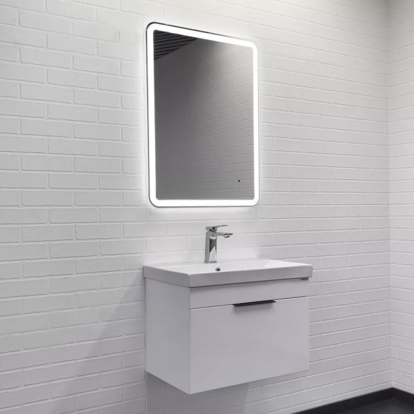 Тумба подвесная Comforty Кама 600x395x460 белый глянцевый (00-00018655)