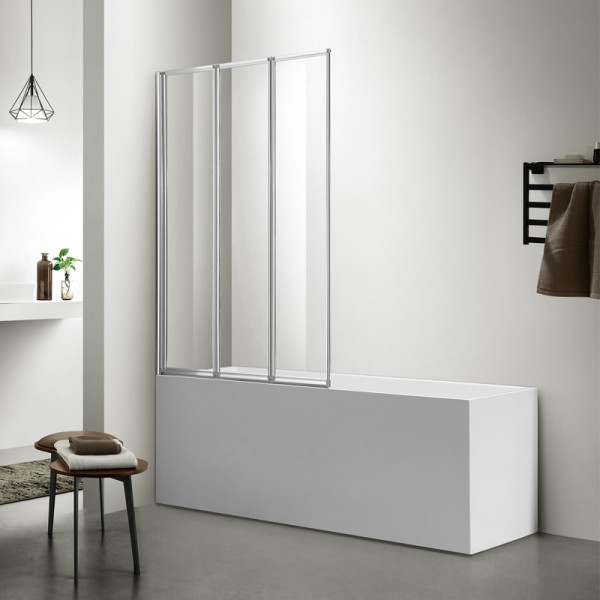 Душевая шторка для ванны Azario Preston 80x150 стекло прозрачное, профиль хром (AZ-NFC6433 80) Душевая шторка для ванны Azario Preston 80x150 стекло прозрачное, профиль хром (AZ-NFC6433 80)