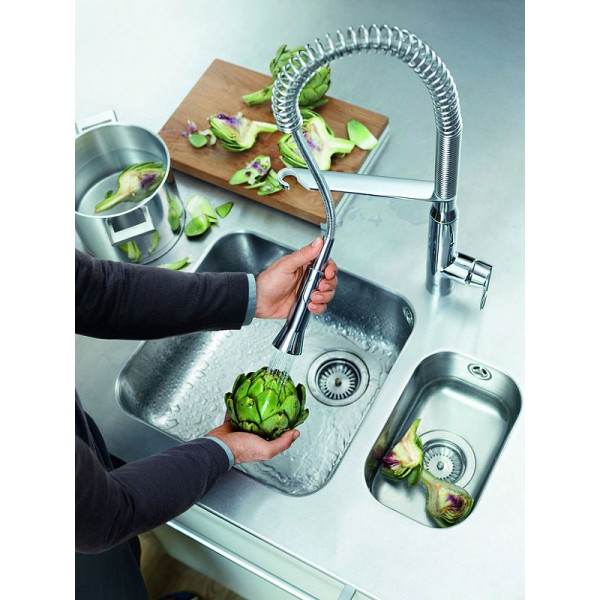 Смеситель для кухни Grohe K7 с выдвижным изливом хром (32950000)