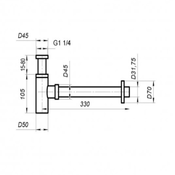 Сифон для раковины BelBagno (BB-SMQ2-NERO) Сифон для раковины BelBagno (BB-SMQ2-NERO)