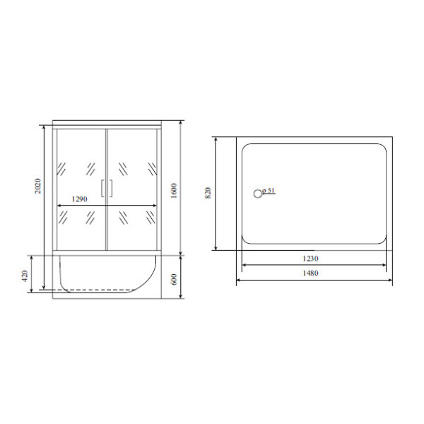 Душевая кабина с гидромассажем Timo TL-1505 148x82x220 стекло прозрачное, профиль хром (TL-1505) Душевая кабина с гидромассажем Timo TL-1505 148x82x220 стекло прозрачное, профиль хром (TL-1505)