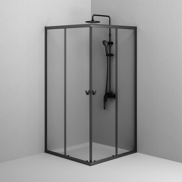 Душевой уголок AM.PM Sunny 118,3x88,3x190 стекло прозрачное, профиль черный матовый (W87G-403-12090-BT) Душевой уголок AM.PM Sunny 118,3x88,3x190 стекло прозрачное, профиль черный матовый (W87G-403-12090-BT)