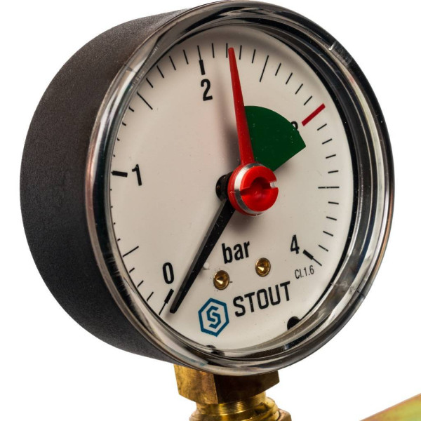 Группа подключения мембранного бака Stout (макс. 3 бар, латунь) (SVS-0006-013020)