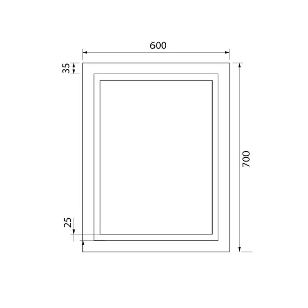 Зеркало с подсветкой Iddis Zodiac 60x70 (ZOD6000i98)