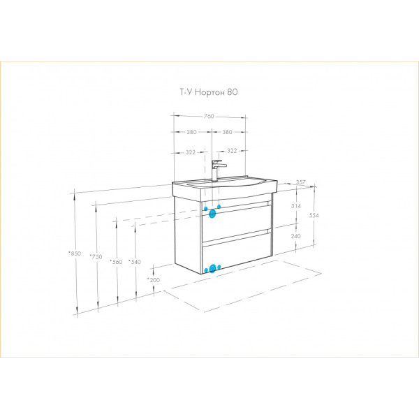 Тумба подвесная Aquaton Нортон 760x357x554 белый, дуб эндгрейн (1.A248.9.01N.T01.0) Тумба подвесная Aquaton Нортон 760x357x554 белый, дуб эндгрейн (1.A248.9.01N.T01.0)