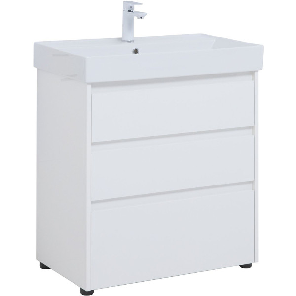 Тумба напольная Aquanet Nova Lite 75 белый глянец (3 ящика) (00302472) Тумба напольная Aquanet Nova Lite 75 белый глянец (3 ящика) (00302472)