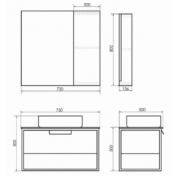 Тумба подвесная с раковиной Comforty Эдинбург 750x520x550 дуб светлый/черный (00004149066) Тумба подвесная с раковиной Comforty Эдинбург 750x520x550 дуб светлый/черный (00004149066)