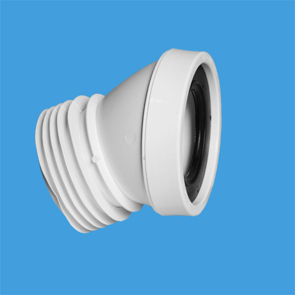 Отвод для унитаза McAlpine 22 град. (белый) (MRWC17)