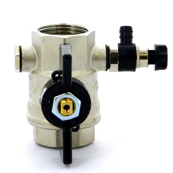 Кран Bugatti 1" шаровый с воздухоотводчиком Oregon 332 (черная бабочка) (03320017) Кран Bugatti 1" шаровый с воздухоотводчиком Oregon 332 (черная бабочка) (03320017)