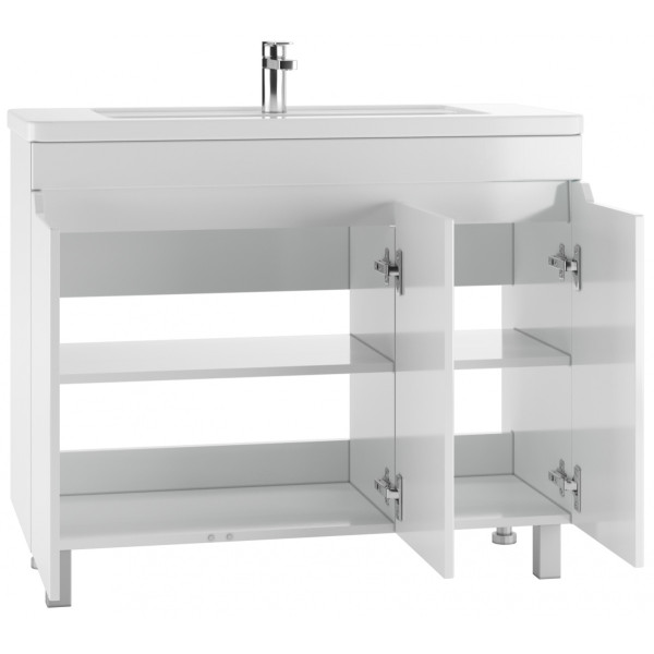 Тумба под умывальник Maria 100 Мечта без ящика Айсберг Домино (DM2327T)