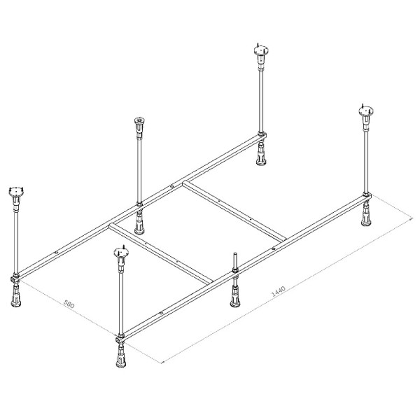 Каркас для ванны AM.PM Func 150х70 (W84A-150-070W-R) Каркас для ванны AM.PM Func 150х70 (W84A-150-070W-R)