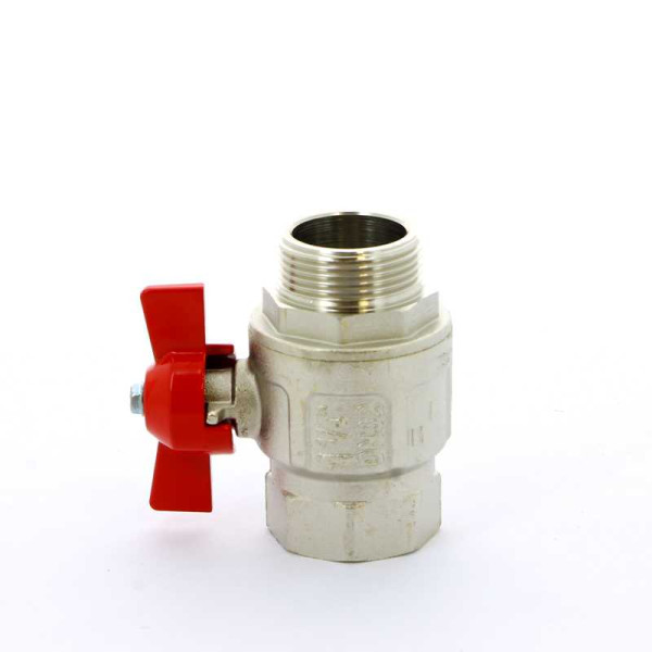 Кран Itap 1 1/4" ВН шаровый Ideal (красная бабочка) (0930114)