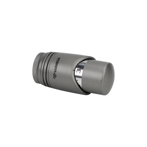 Головка термостатическая Varmega VM112 жидкостная М30х1,5 (серая) (VM11203) Головка термостатическая Varmega VM112 жидкостная М30х1,5 (серая) (VM11203)