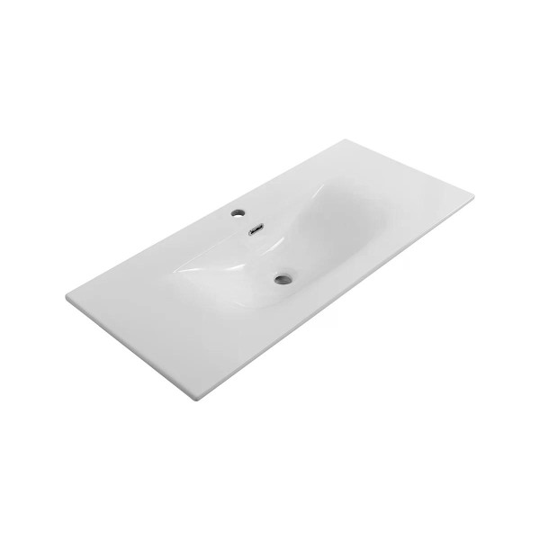 Раковина мебельная BelBagno Uno 101x46 белая глянцевая (BB-8099-100)