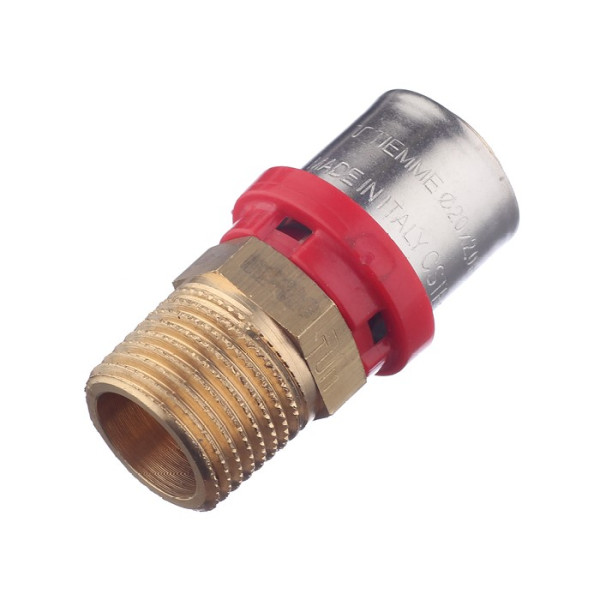 Соединение прямое Tiemme 20х1/2"Н латунь (пресс) (1650014 / 1650G002004CZ) Соединение прямое Tiemme 20х1/2"Н латунь (пресс) (1650014 / 1650G002004CZ)