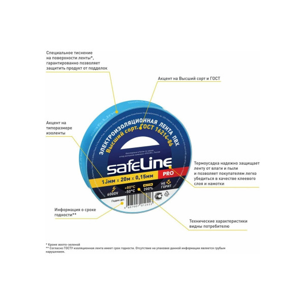 Изолента Росэл ПВХ 15мм 20м белая (9363) Изолента Росэл ПВХ 15мм 20м белая (9363)