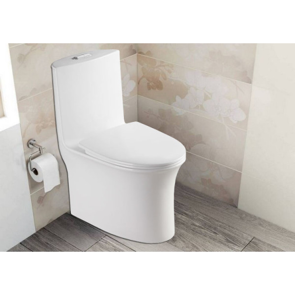 Унитаз-моноблок Luna с сиденьем микролифт 770x390x710 (AZ-1037)