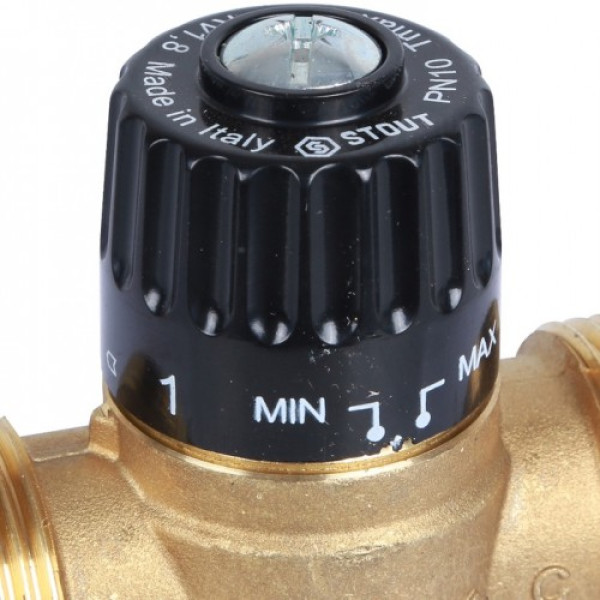 Вентиль термостатический смесительный Stout 1" НР 30-65°C, KVs 1,8 SVM-0125-186525 Вентиль термостатический смесительный Stout 1" НР 30-65°C, KVs 1,8 SVM-0125-186525