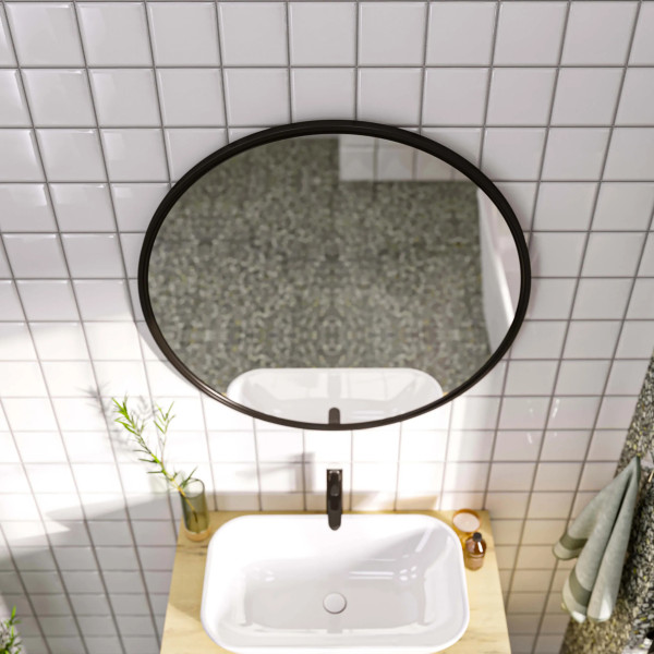 Зеркало 1Marka Mystery 800x33x800 черный (Ц0000034778)