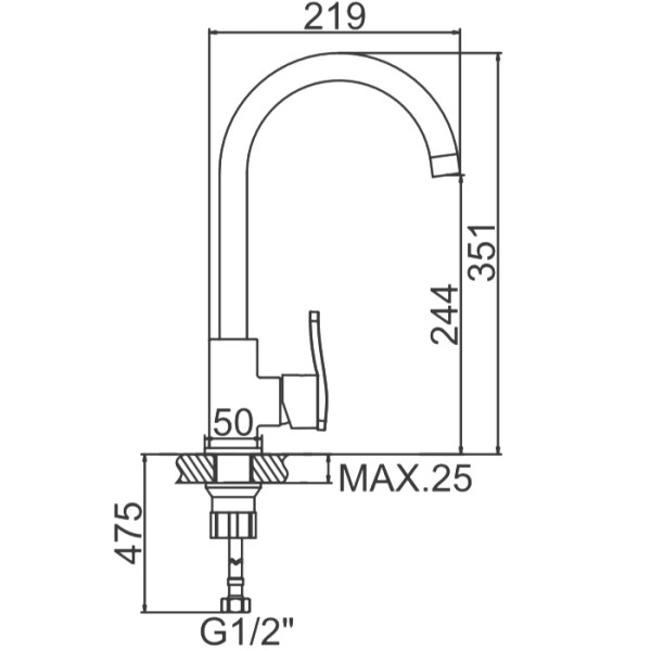 Смеситель для кухни Ledeme (L4598) Смеситель для кухни Ledeme (L4598)