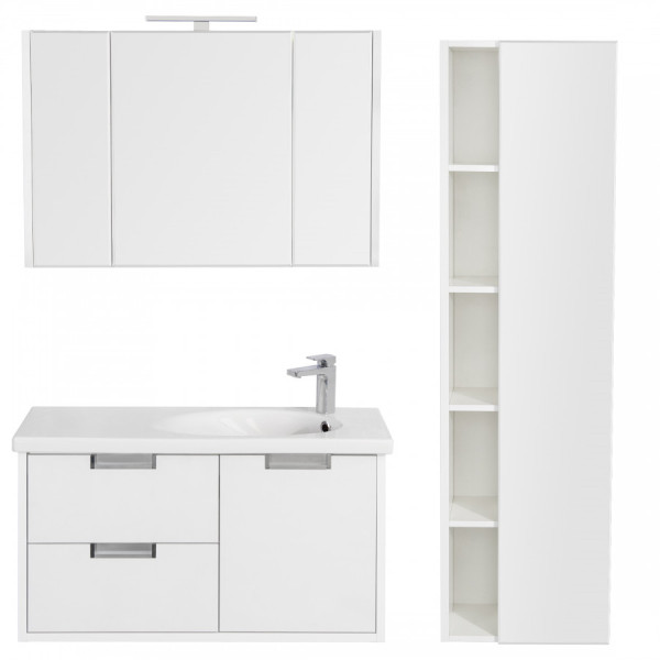 Шкаф зеркальный Roca Etna 977x144x650 белый глянцевый (7.8573.0.580.6)