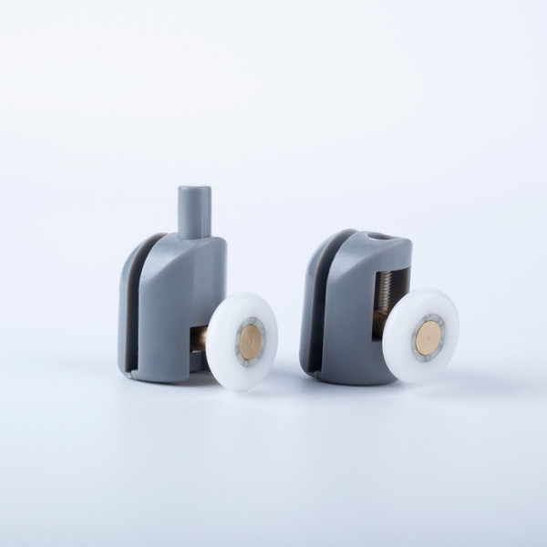 Ролики 2 верхних 2 нижних одинарные D=23 мм серый стекло 5-6 мм Iddis (966S23GR6DZ) Ролики 2 верхних 2 нижних одинарные D=23 мм серый стекло 5-6 мм Iddis (966S23GR6DZ)