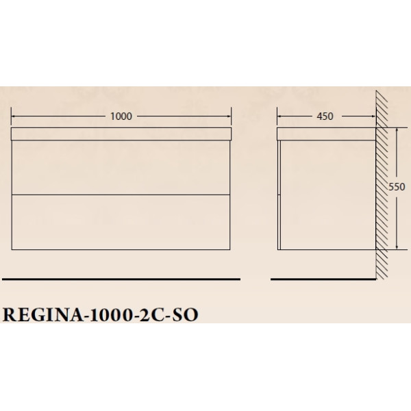 Тумба подвесная BelBagno Regina 100 см Marmo Rosa (REGINA-1000-2C-SO-MR-BLUM)