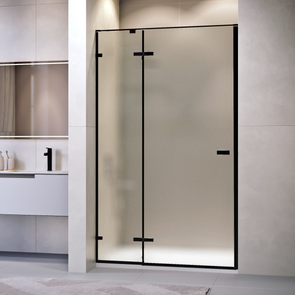 Душевая дверь RGW Stilvoll 150x200 стекло матовое-сатинат, профиль черный (353200415-24) Душевая дверь RGW Stilvoll 150x200 стекло матовое-сатинат, профиль черный (353200415-24)