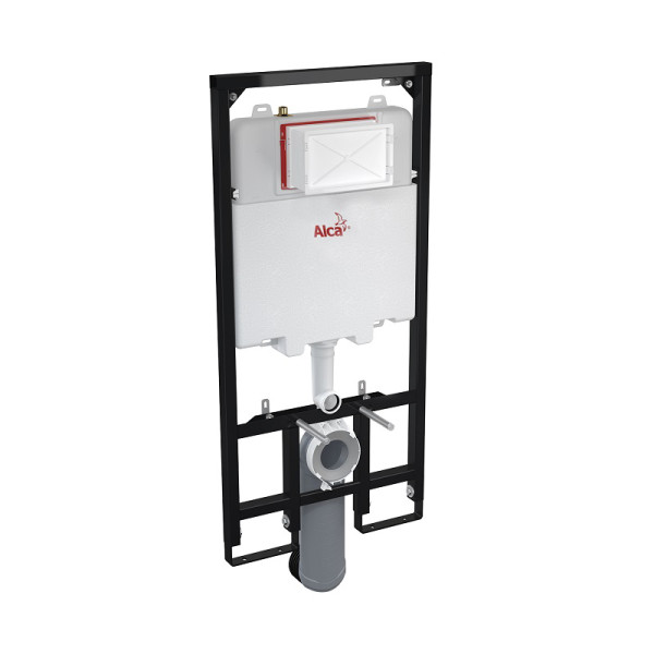 Инсталляция для подвесного унитаза Alcadrain Sadroмodul Sliм для сухой установки (для гипсокартона) (AM1101/1200)