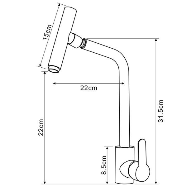 Смеситель для кухни Melodia della vita Perfetto хром (MDV30205ss) Смеситель для кухни Melodia della vita Perfetto хром (MDV30205ss)