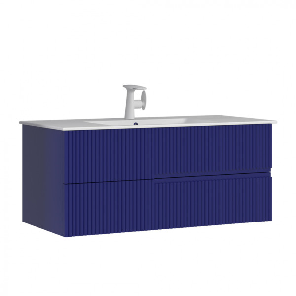 Тумба подвесная Orka Moonlight 1200x510x510 с раковиной синий матовый (5001504)