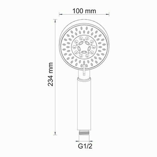 Душевая система WasserKRAFT хром (A16028 Thermo)