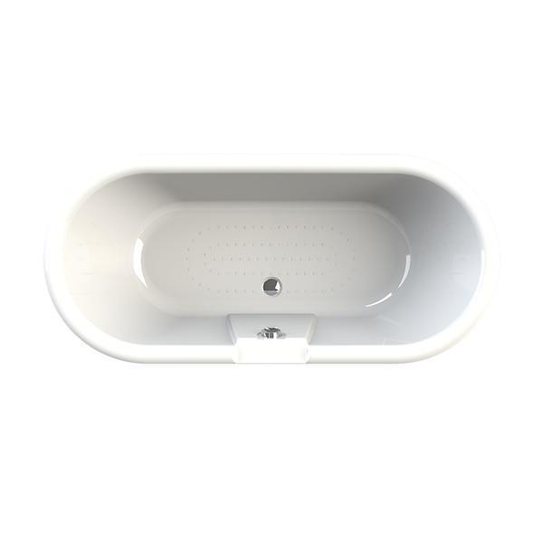 Ванна акриловая Радомир Леонесса 175*80 на ножках лилия со сливом-переливом - бронза (1-01-4-0-9-138)