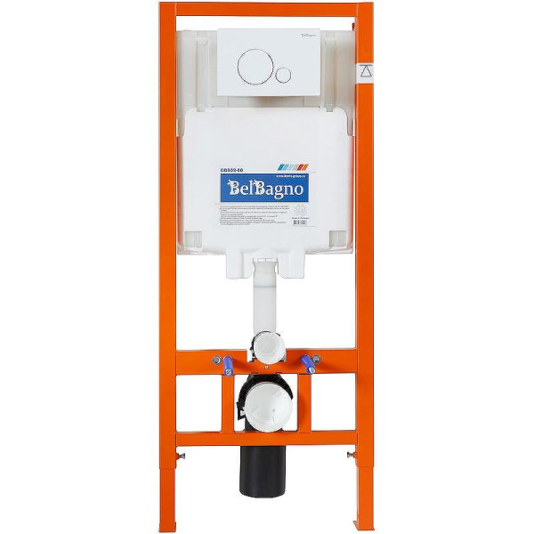 Инсталляция для унитаза с клавишей BelBagno белый (BB002-80/BB014-SR-BIANCO)