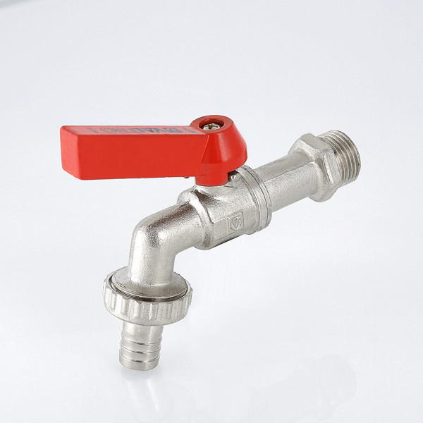 Кран 3/4" шаровый сливной со штуцером Valtec (красная ручка) VT.051.N.05 Кран 3/4" шаровый сливной со штуцером Valtec (красная ручка) VT.051.N.05