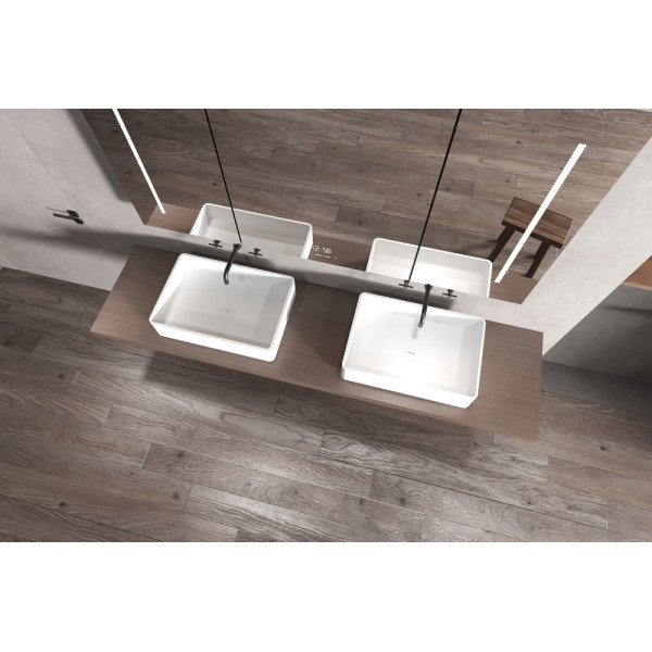 Раковина накладная Stein (белый матовый)