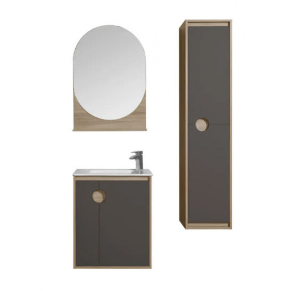 Зеркало Aquaton Анси 600x12x872 древесный (1.A246.2.02A.PE2.0)