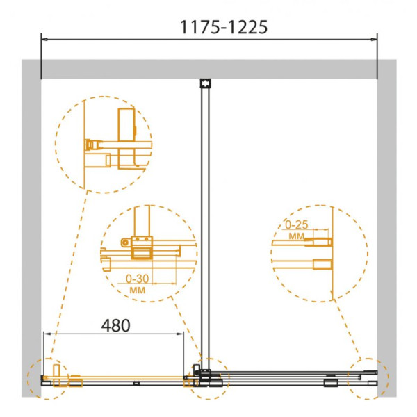Душевая дверь Cezares Stream 120х195 стекло прозрачное (STREAM-BF-1-120-C-Cr) Душевая дверь Cezares Stream 120х195 стекло прозрачное (STREAM-BF-1-120-C-Cr)