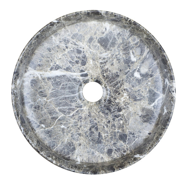 Раковина накладная Azario 35,5x35,5x12 серый мраморный (AZ-3134-M816)