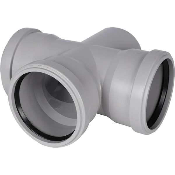 Крестовина 110x110x110x87 одноплоскостная Stout (PP, серый) (SKB-0018-011087)