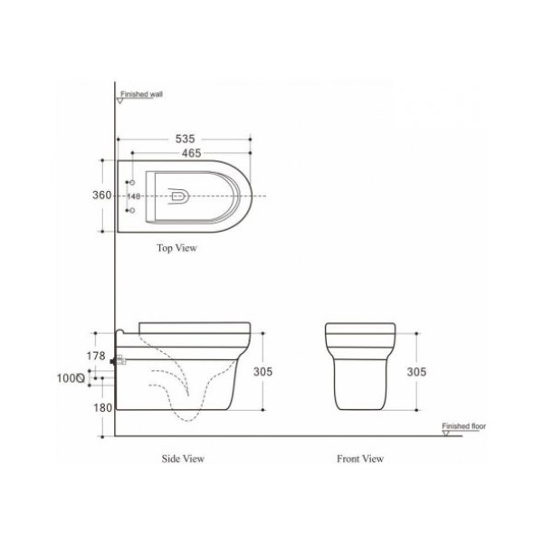 Унитаз подвесной Aquanet Nova-W с сиденьем Soft Close (211914)