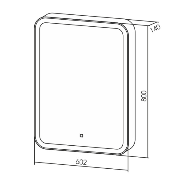 Зеркало-шкаф Azario Фиджи 60 сенсорный выключатель (LED-00002364)