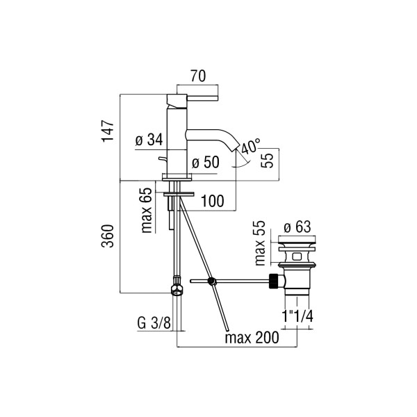 Смеситель для раковины Nobili Acquerelli (AQ93118/1CR) Смеситель для раковины Nobili Acquerelli (AQ93118/1CR)
