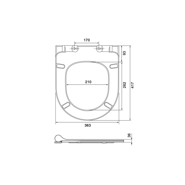 Сиденье для униаза Aquatek Лея с микролифтом белое (AQ0199-00)